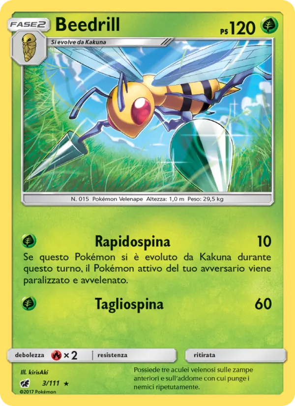 Beedrill Invasione Scarlatta 3/111