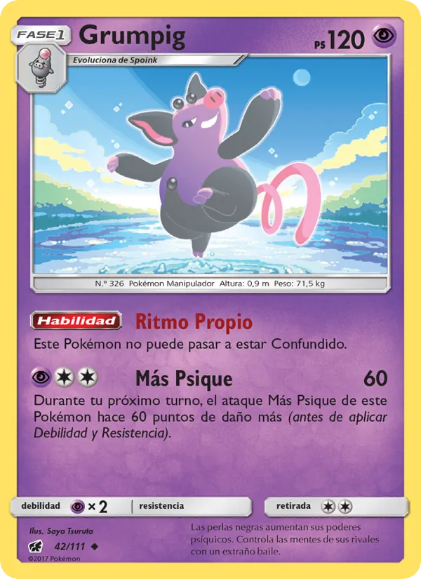 Grumpig Invasión Carmesí 42/111