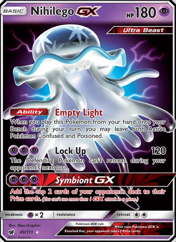 Nihilego GX Crimson Invasion 49/111