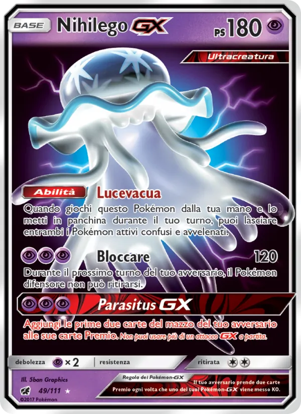 Nihilego GX Invasione Scarlatta 49/111