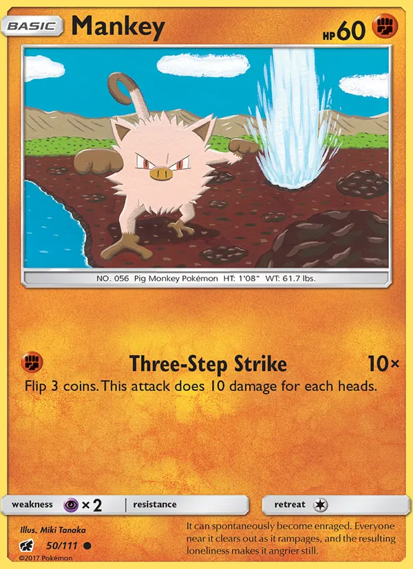 Mankey Crimson Invasion 50/111