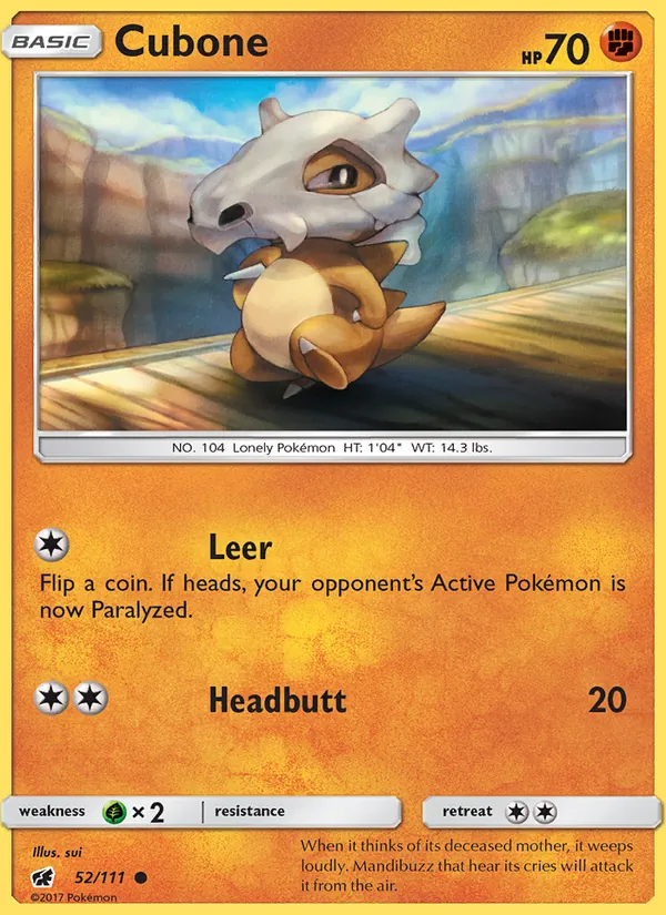 Cubone Crimson Invasion 52/111