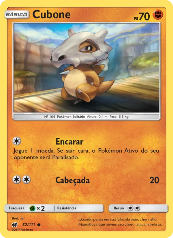 Cubone Invasão Carmim 52/111