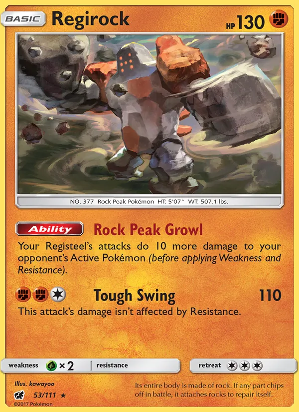 Regirock Crimson Invasion 53/111