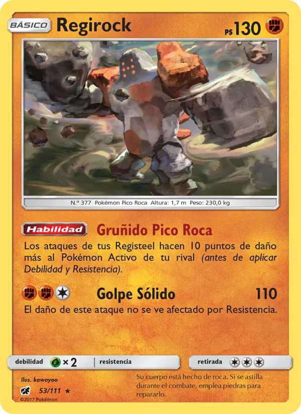 Regirock Invasión Carmesí 53/111