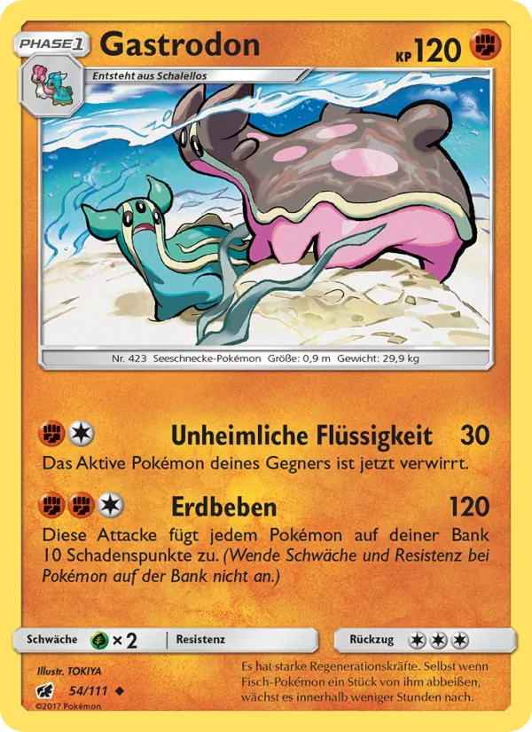 Gastrodon Aufziehen der Sturmröte 54/111