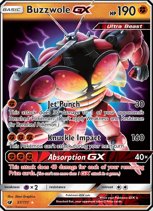 Buzzwole GX Crimson Invasion 57/111