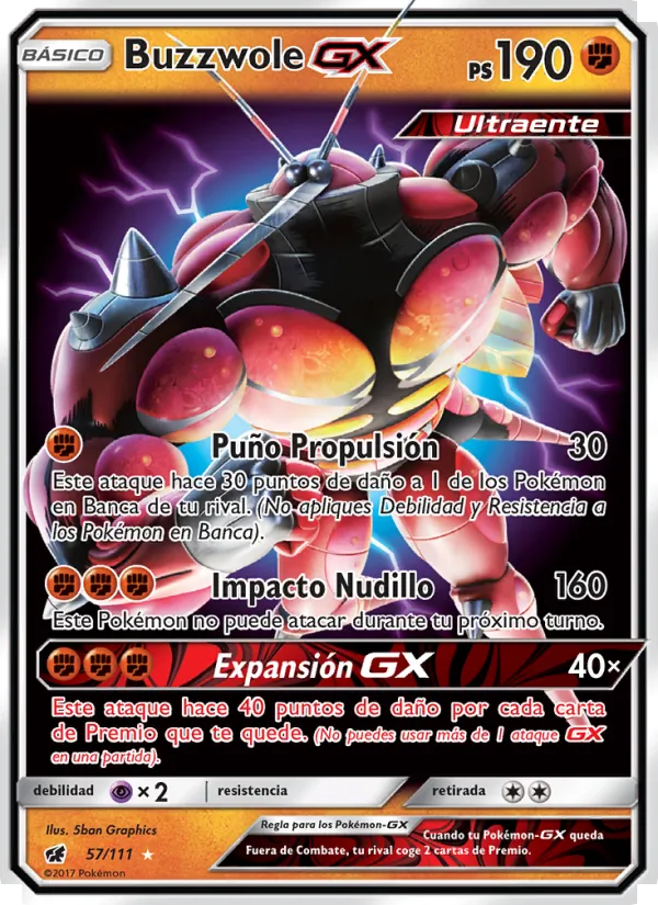Buzzwole GX Invasión Carmesí 57/111