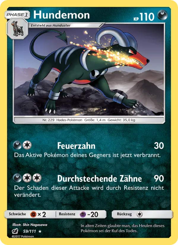 Hundemon Aufziehen der Sturmröte 59/111