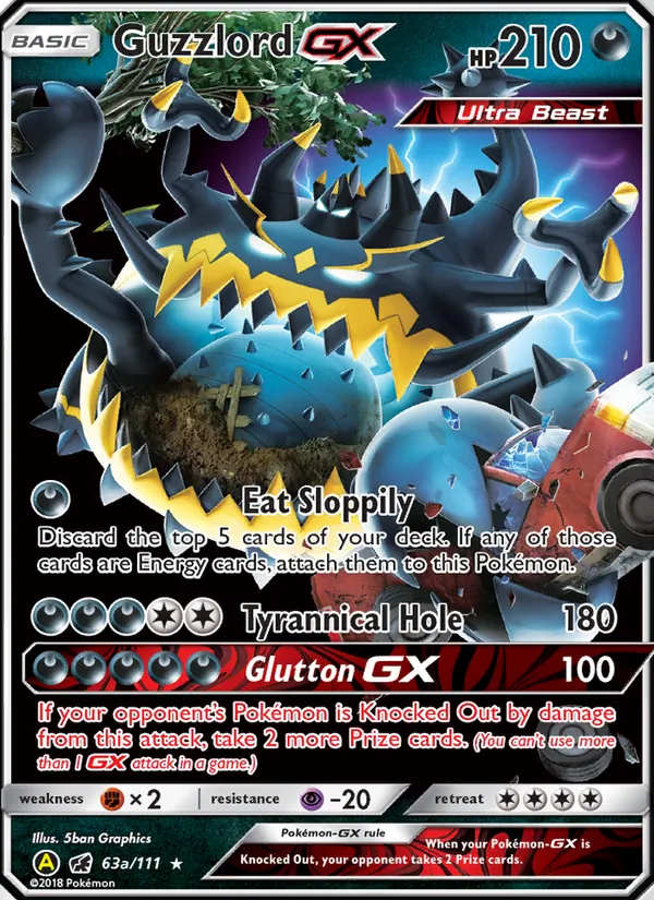 Guzzlord-GX Invasión Carmesí 63a/111