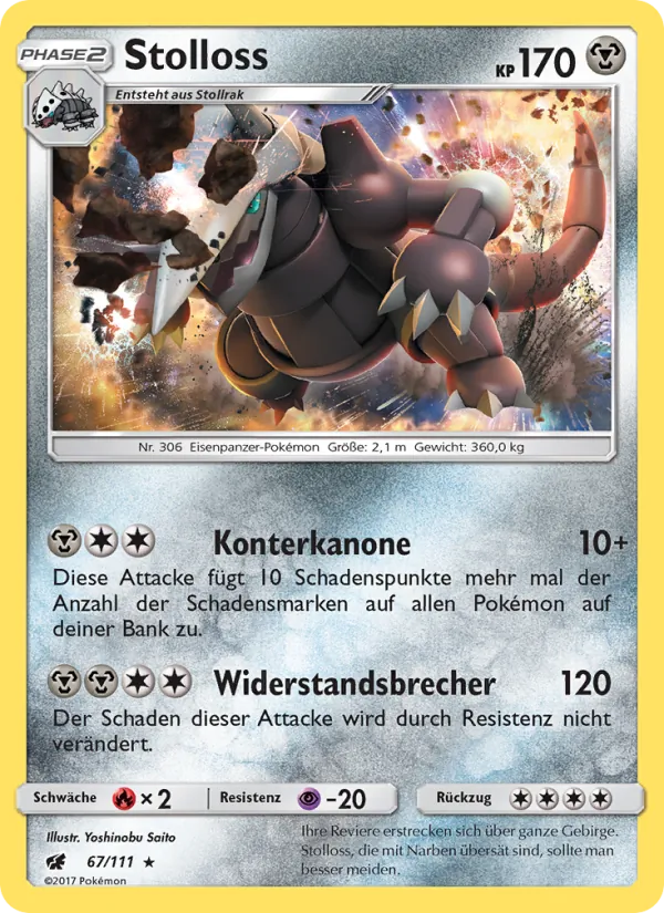 Stolloss Aufziehen der Sturmröte 67/111