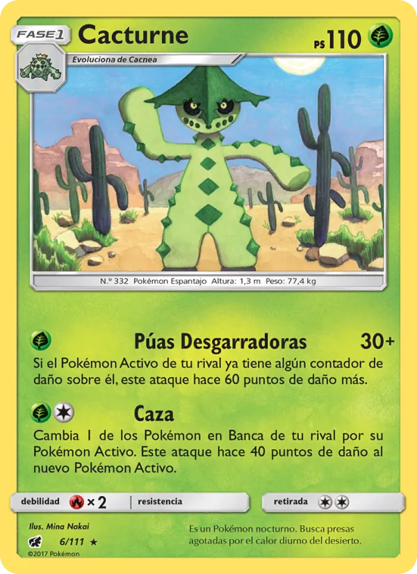 Cacturne Invasión Carmesí 6/111