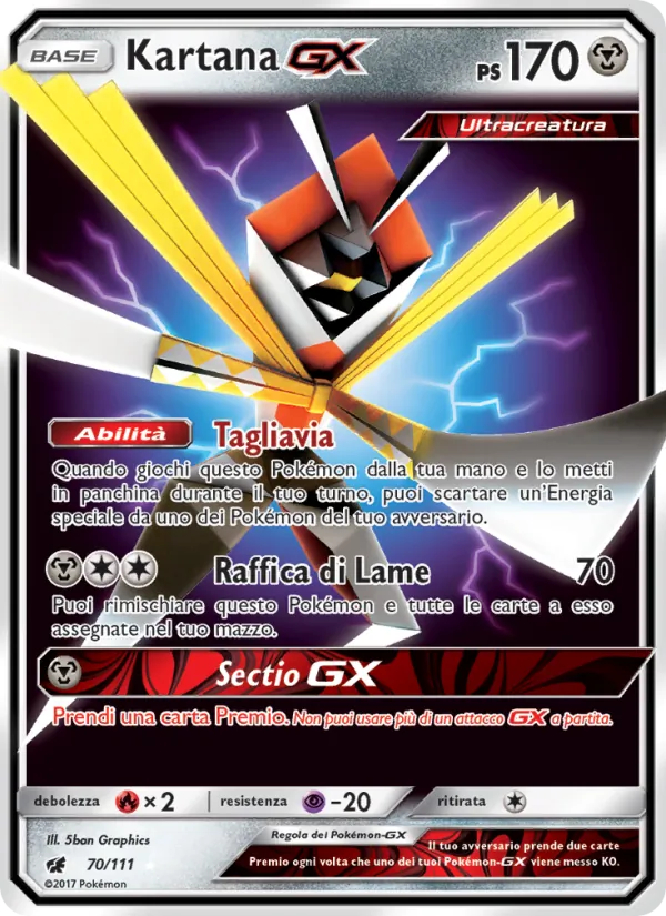 Kartana GX Invasione Scarlatta 70/111