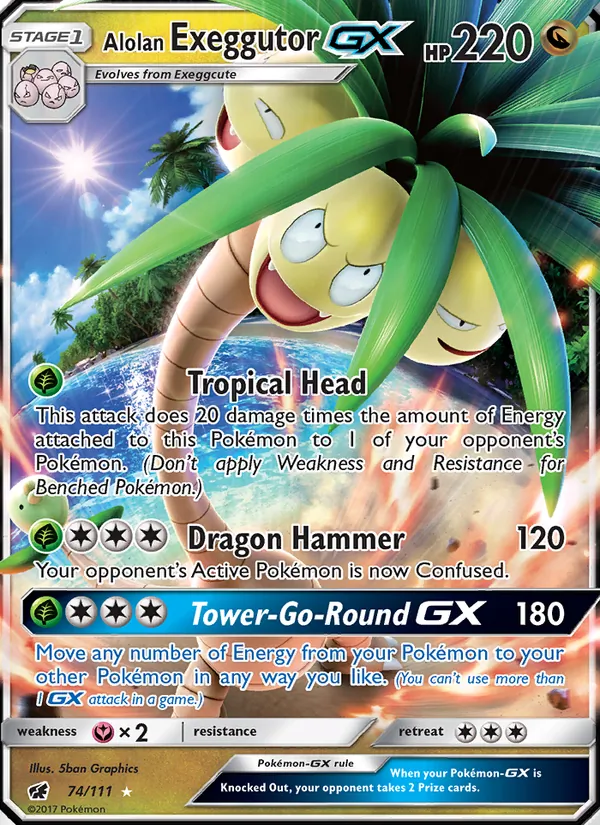 Alolan Exeggutor GX Crimson Invasion 74/111