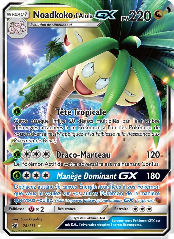 Noadkoko d’Alola GX Invasion Carmin 74/111