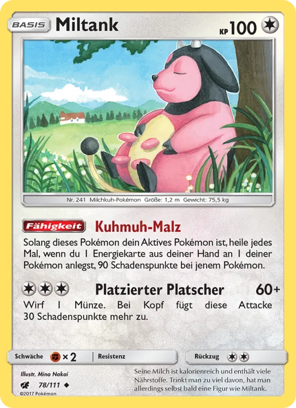 Miltank Aufziehen der Sturmröte 78/111