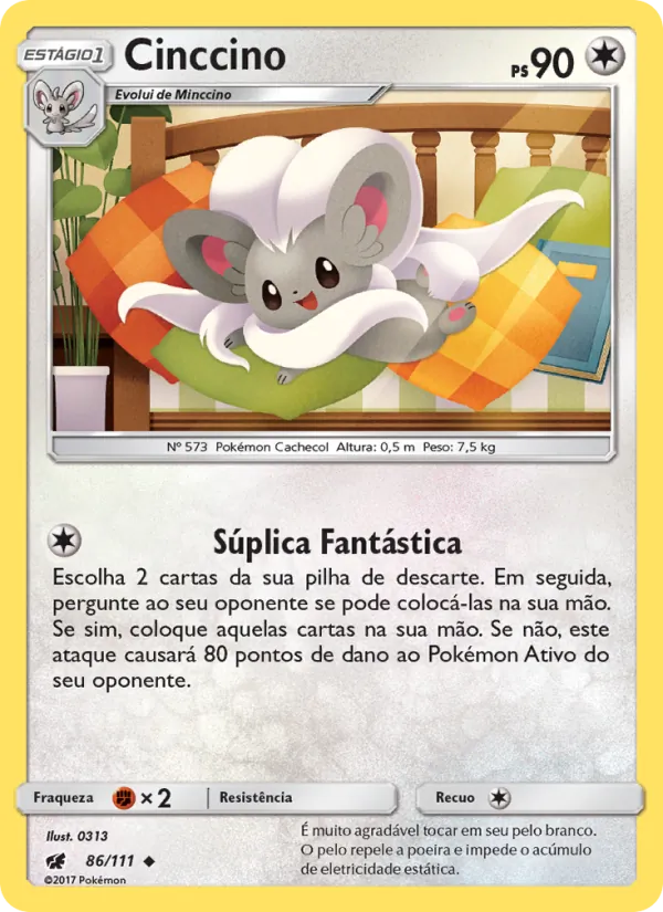 Cinccino Invasão Carmim 86/111