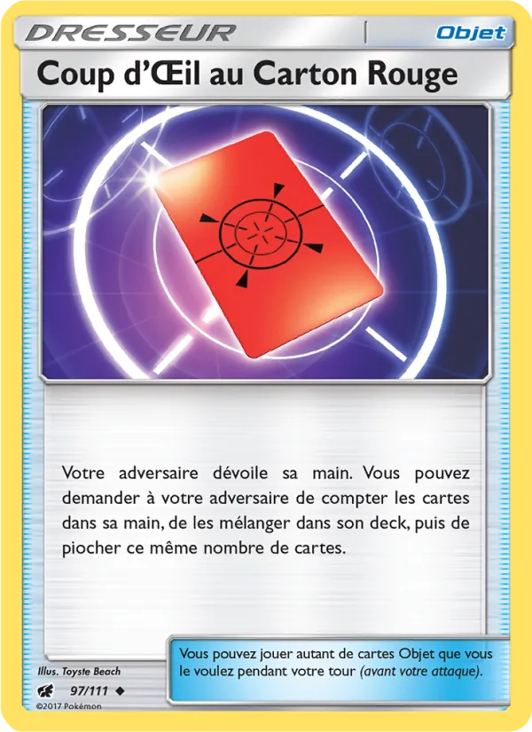 Coup d’Œil au Carton Rouge Invasion Carmin 97/111
