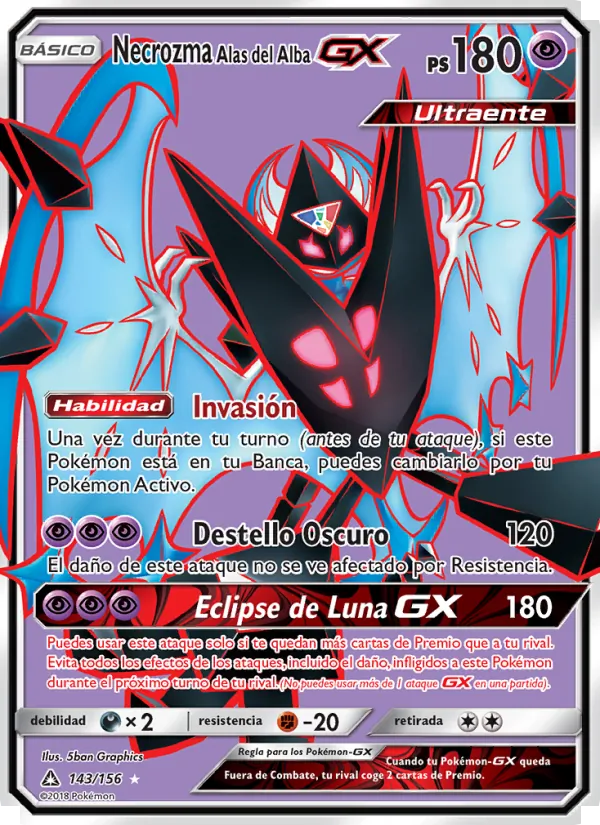 Necrozma Alas del Alba GX Ultraprisma 143/156