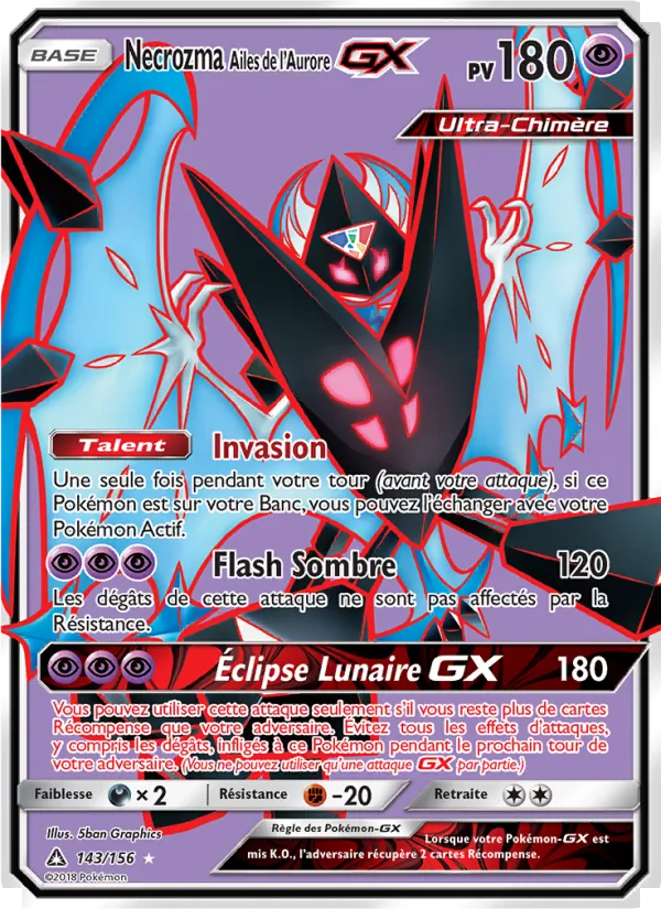 Necrozma Ailes de l’Aurore GX Ultra-Prisme 143/156