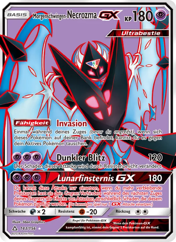 Morgenschwingen-Necrozma GX Ultra-Prisma 143/156