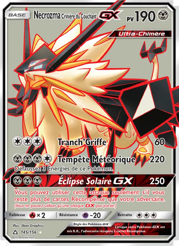 Necrozma Crinière du Couchant GX Ultra-Prisme 145/156