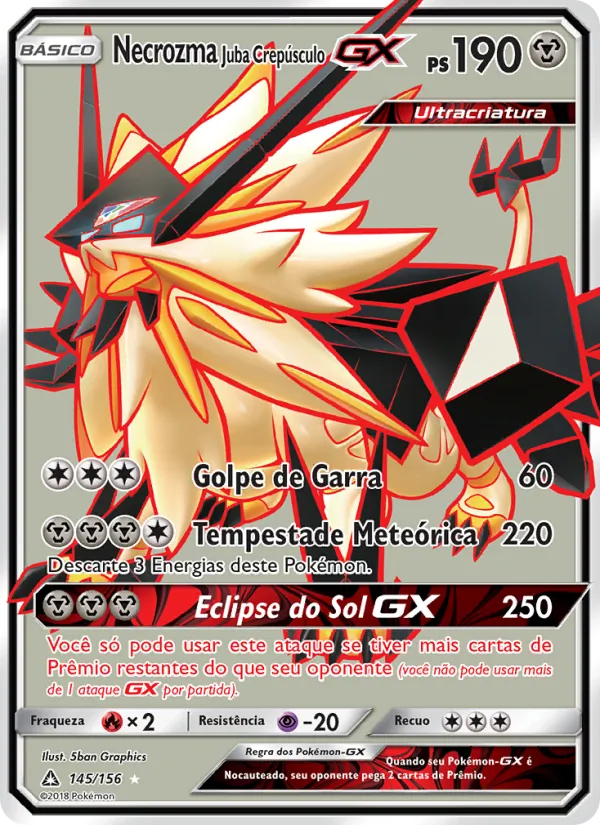 Necrozma Juba Crepúsculo GX Ultra Prisma 145/156