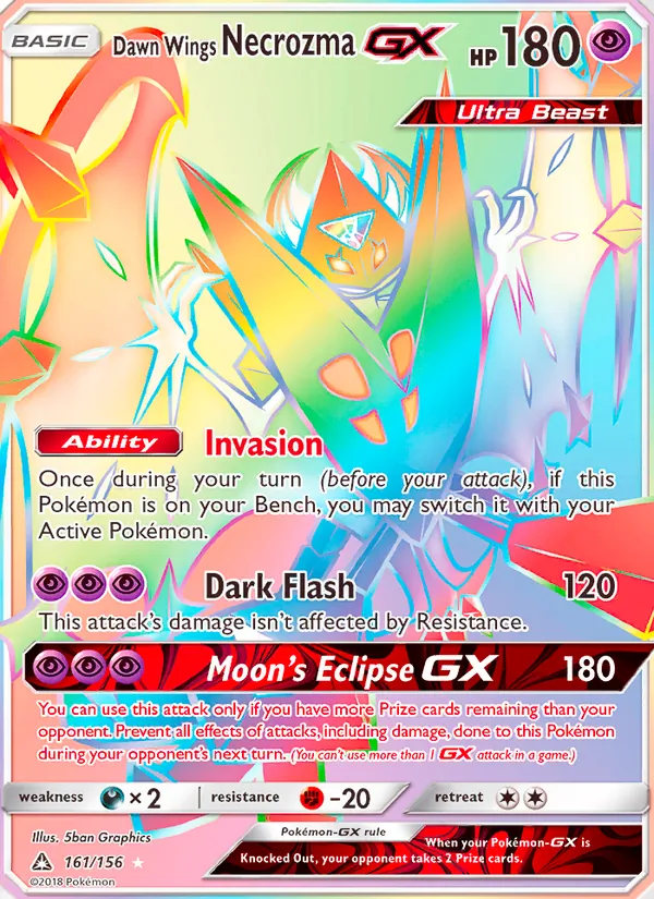 Dawn Wings Necrozma GX Ultra Prism 161/156