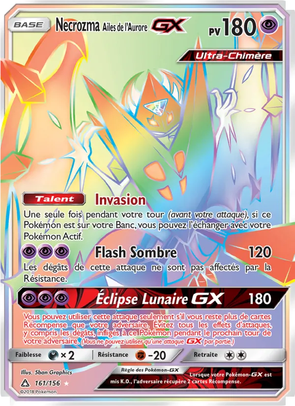 Necrozma Ailes de l’Aurore GX Ultra-Prisme 161/156