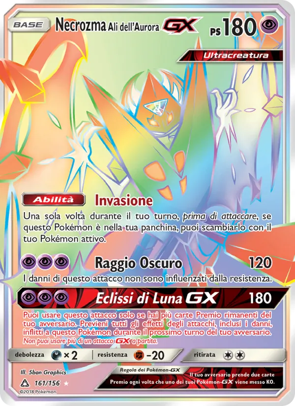 Necrozma Ali dell’Aurora GX Ultraprisma 161/156