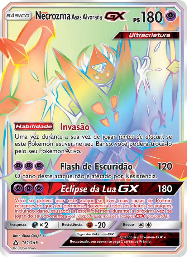 Necrozma Asas Alvorada GX Ultra Prisma 161/156