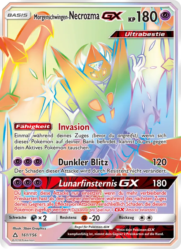 Morgenschwingen-Necrozma GX Ultra-Prisma 161/156