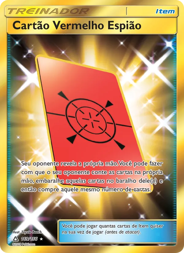 Cartão Vermelho Espião Ultra Prisma 169/156