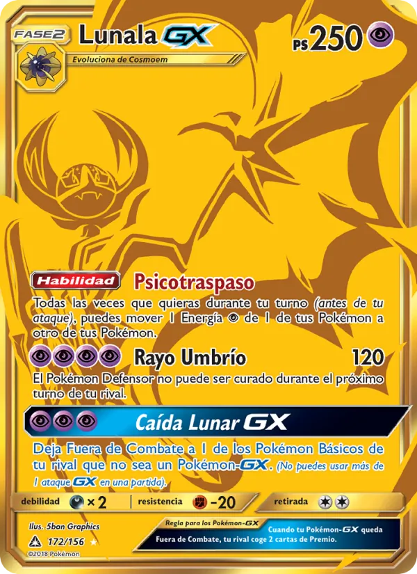 Lunala GX Ultraprisma 172/156