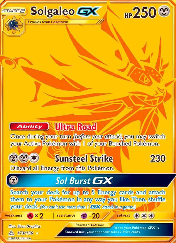 Solgaleo GX Ultra Prism 173/156