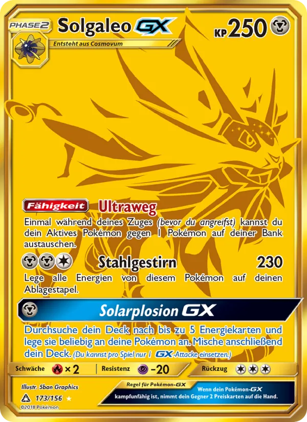 Solgaleo GX Ultra-Prisma 173/156