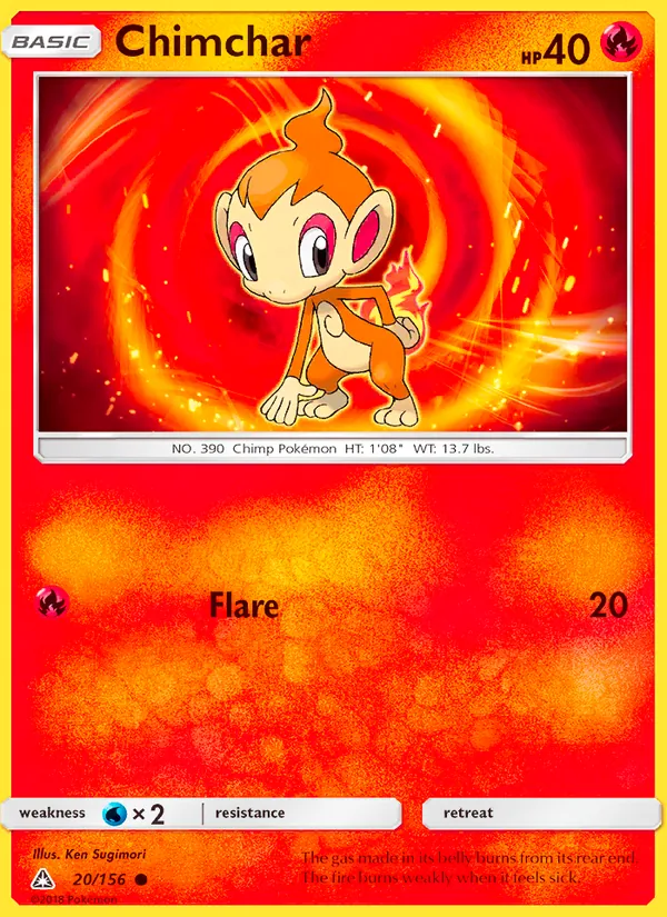 Chimchar Ultra Prism 20/156