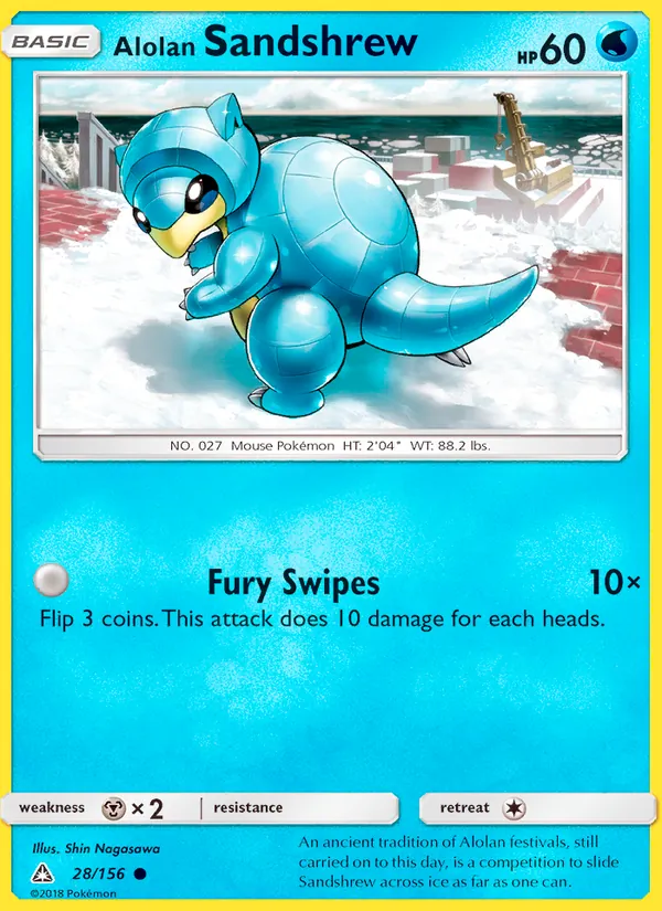 Alolan Sandshrew Ultra Prism 28/156