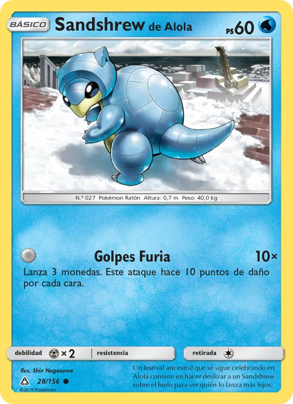 Sandshrew de Alola Ultraprisma 28/156