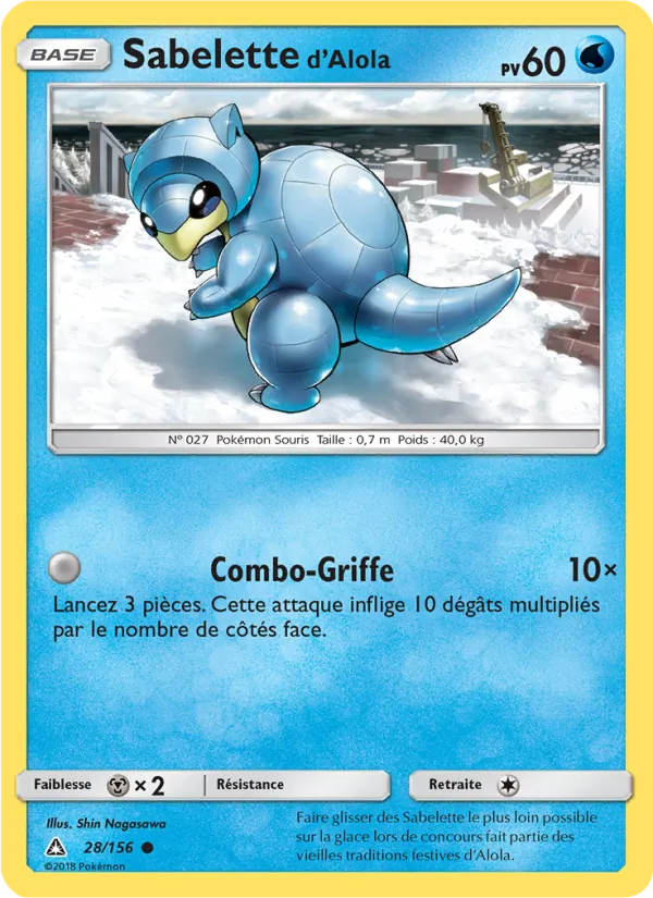 Sabelette d’Alola Ultra-Prisme 28/156