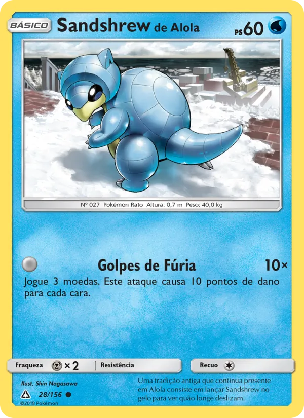 Sandshrew de Alola Ultra Prisma 28/156