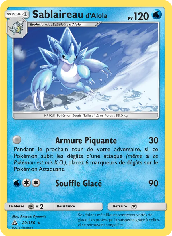 Sablaireau d’Alola Ultra-Prisme 29/156