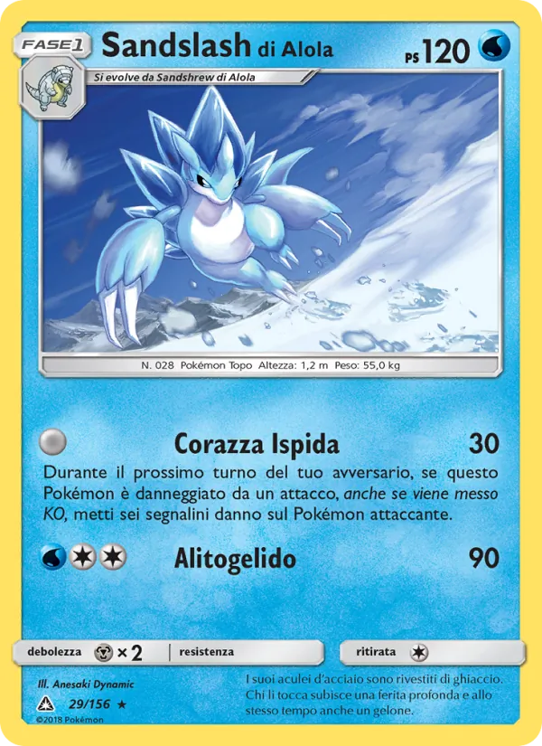 Sandslash di Alola Ultraprisma 29/156