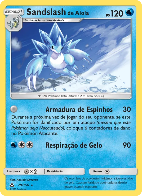 Sandslash de Alola Ultra Prisma 29/156