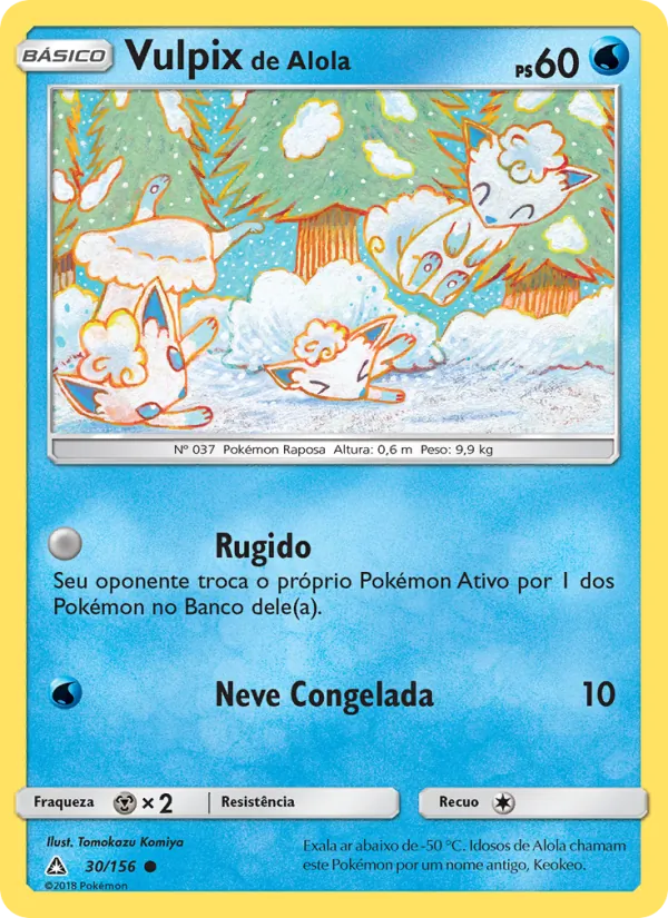 Vulpix de Alola Ultra Prisma 30/156