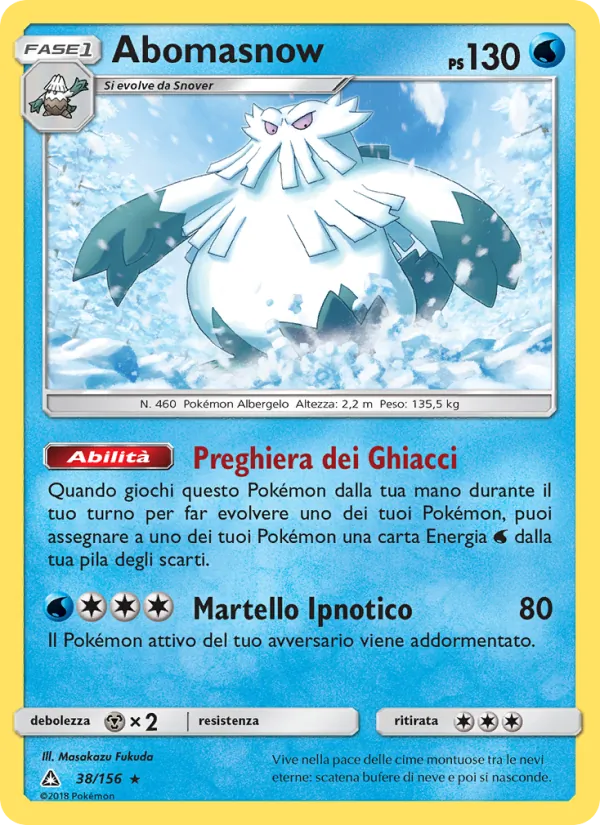 Abomasnow Ultraprisma 38/156