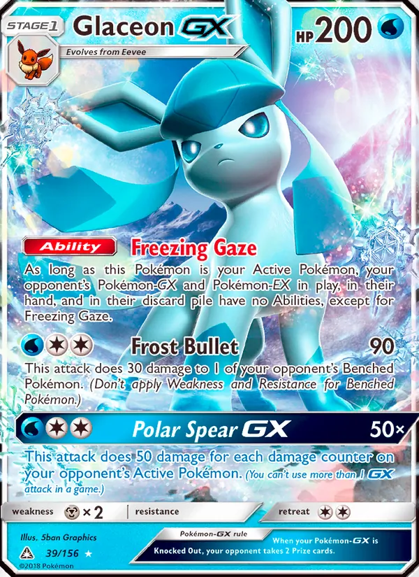 Glaceon GX Ultra Prism 39/156