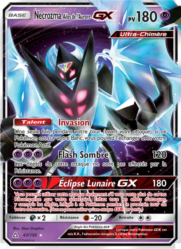 Necrozma Ailes de l’Aurore GX Ultra-Prisme 63/156
