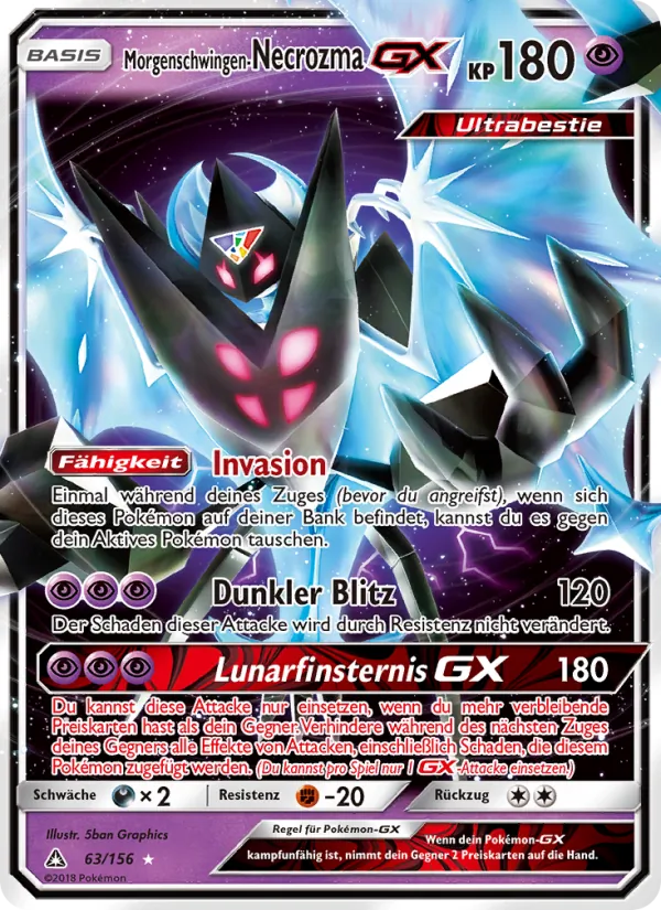 Morgenschwingen-Necrozma GX Ultra-Prisma 63/156