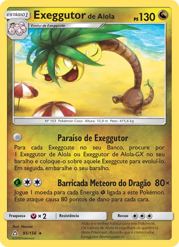 Exeggutor de Alola Ultra Prisma 95/156